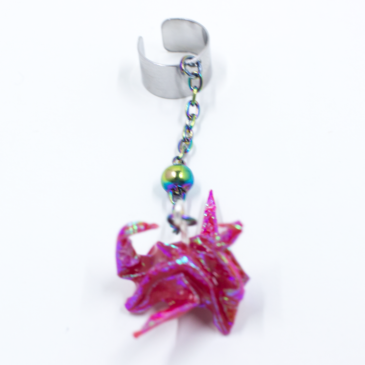 Blue Crystal Atelier - Origami Dragon Ear Cuff