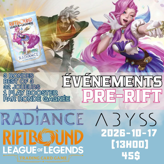 Prerift Riftbound Radiance 2026-10-17 (13h00)