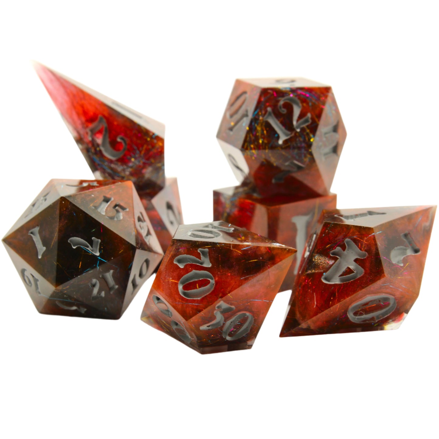 Sweet Dice - Polyhedral Resin Dark Ruby