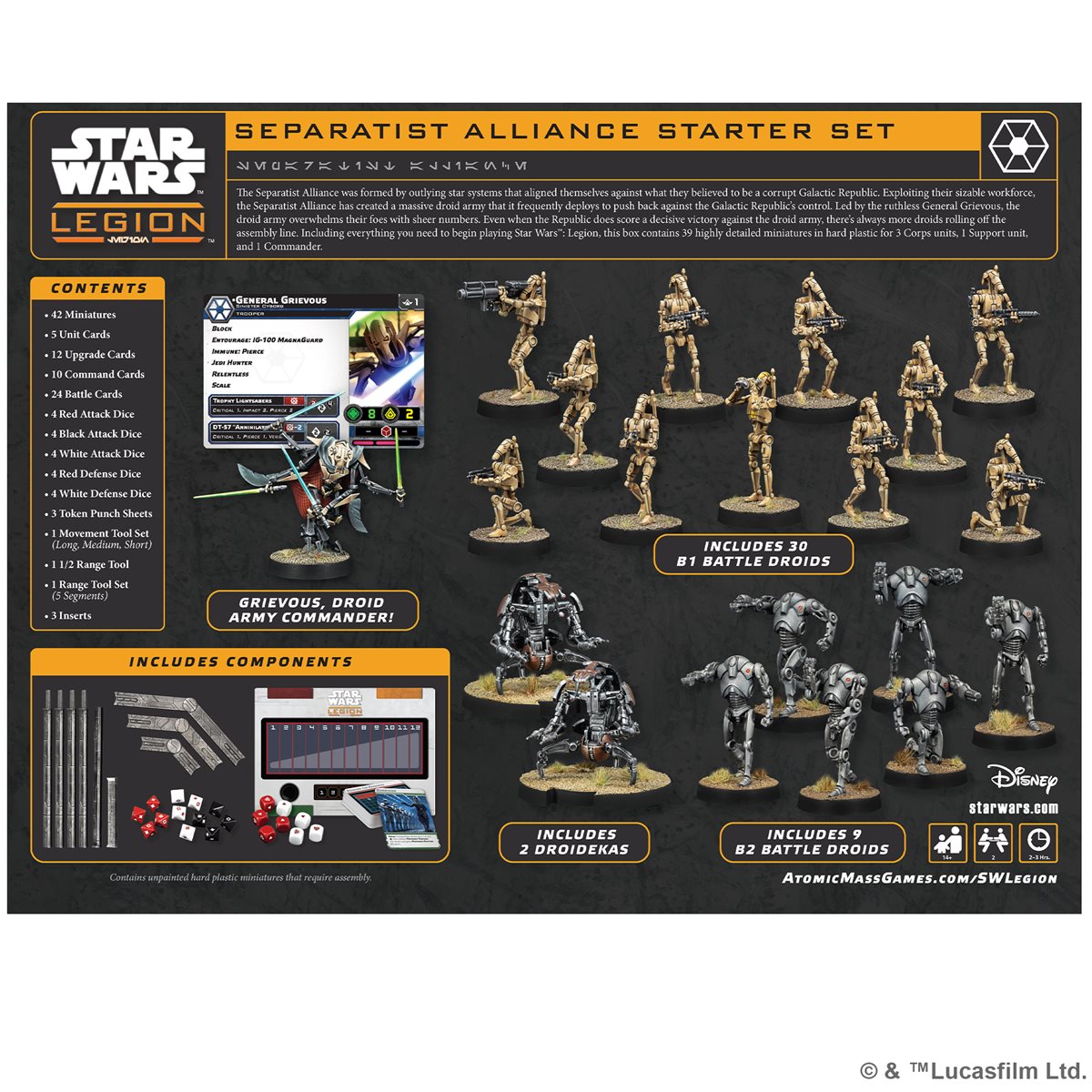 Star Wars: Legion - Separatist Alliance - Starter Set (SWQ28) - Preorder
