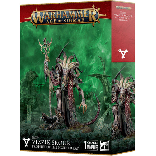 Skaven - Vizzik Skour Prophet Horned Rat ( 90-20 )