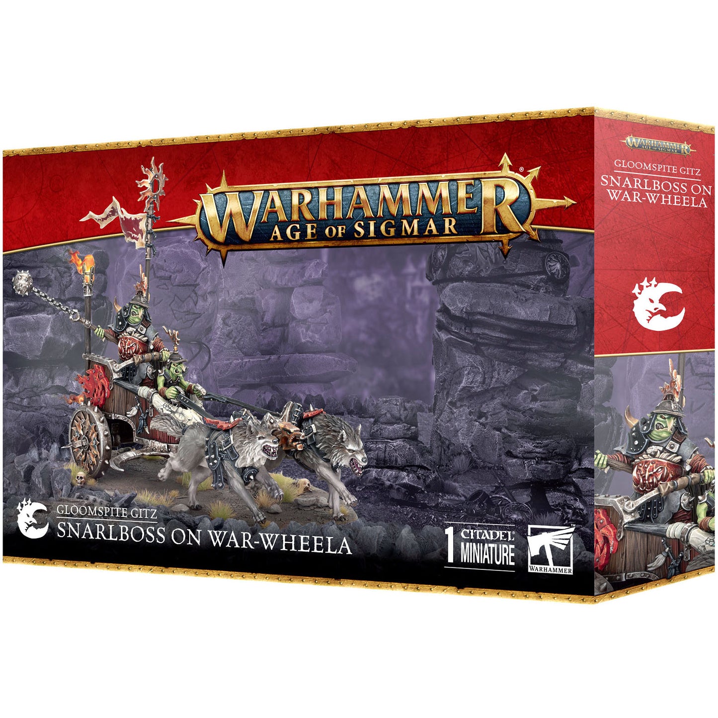 Gloomspite Gitz - Snarlboss on War-Wheela ( 89-91 )