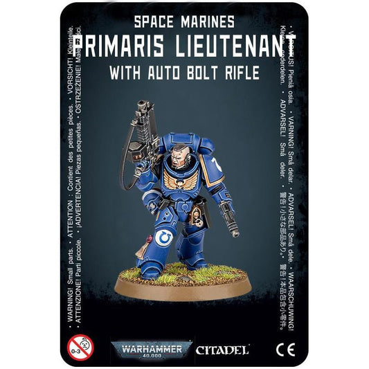 Space Marines Primaris Lieutenant with Auto Bolt Rifle - Dark Imperium ( Dark-06 ) - Used