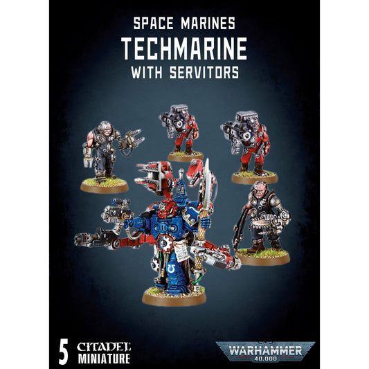 Space Marines Techmarine with Servitors (METAL) ( 48-41-MR ) - Used