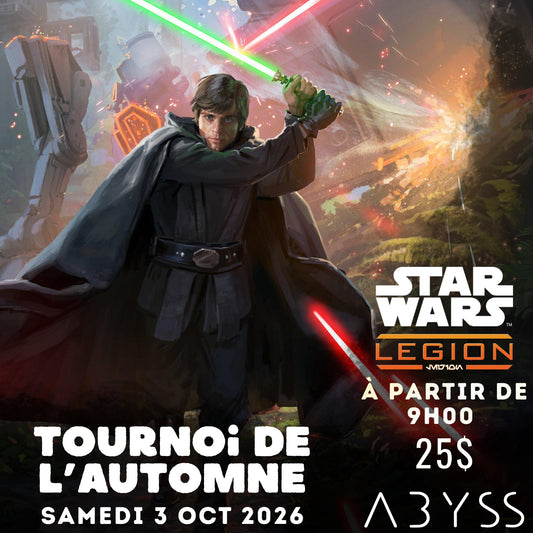 Tournoi de l'Automne Star Wars Legion - 2026-10-03 (9H)