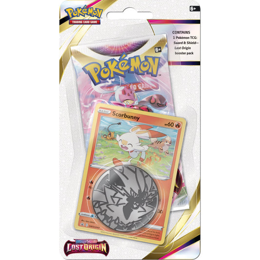 Pokemon Checklane Booster - Sword & Shield: Lost Origin Scorbunny