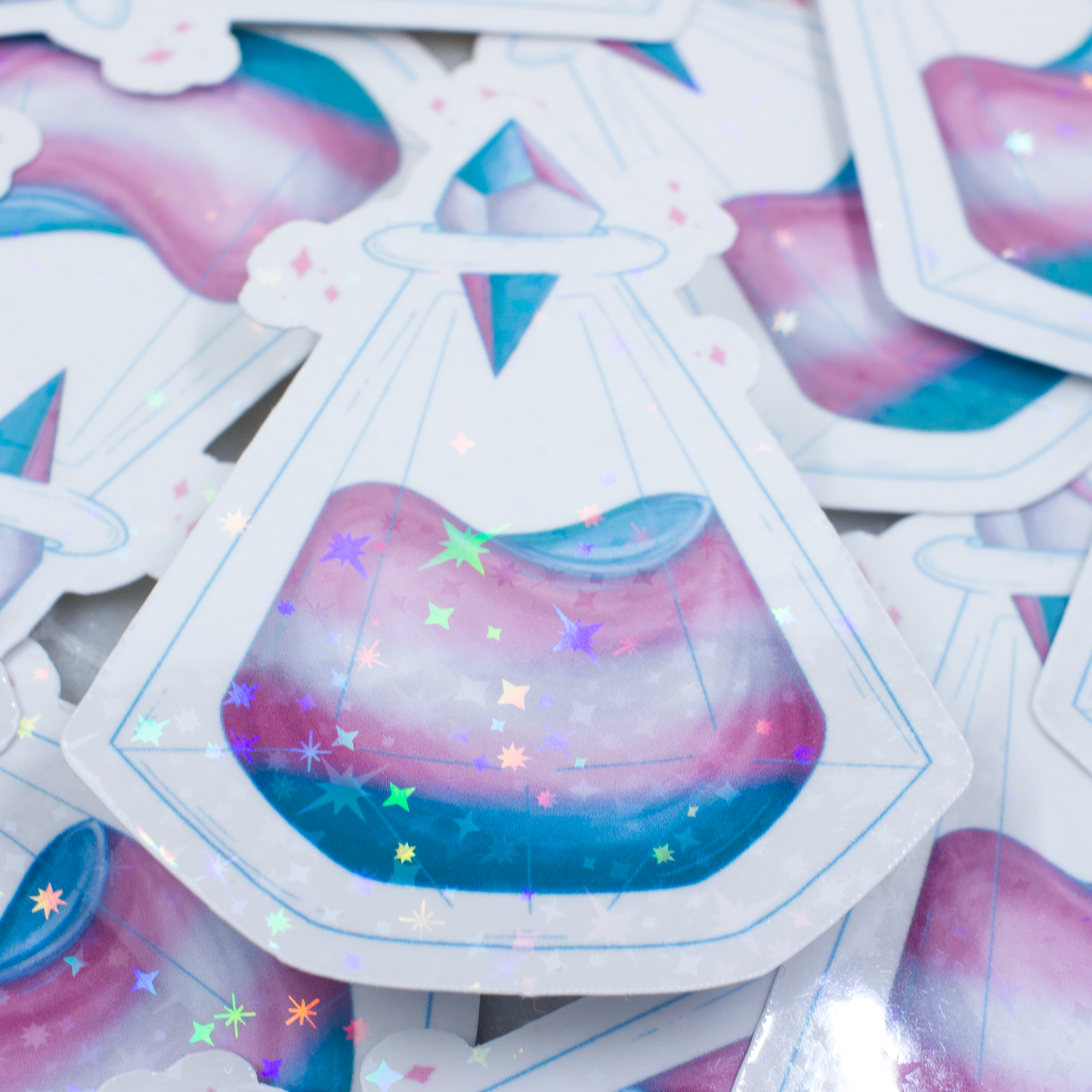 Blue Crystal Atelier - Pride Potions Stickers