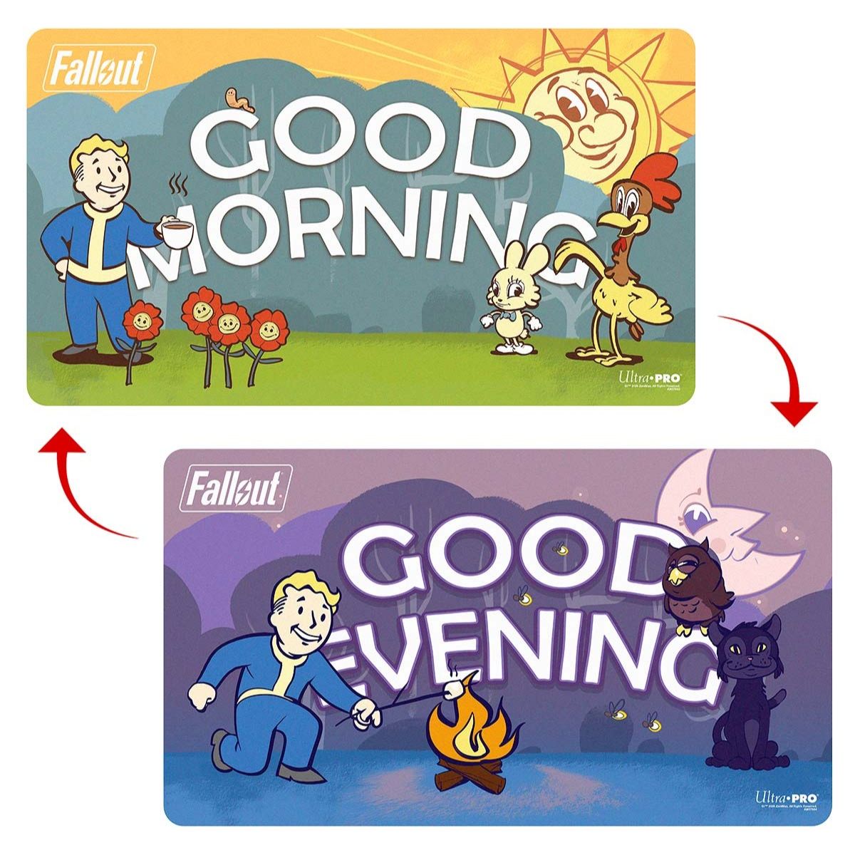 Ultra Pro Reversible Playmat - Fallout Good Morning/Good Evening