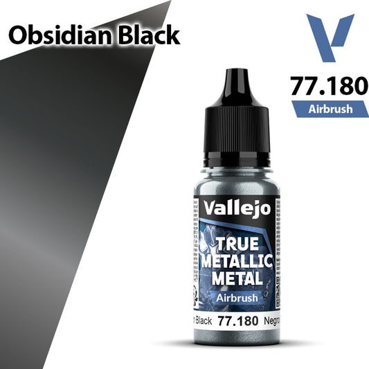 Vallejo TMM: Airbrush - Obsidian Black (77180)