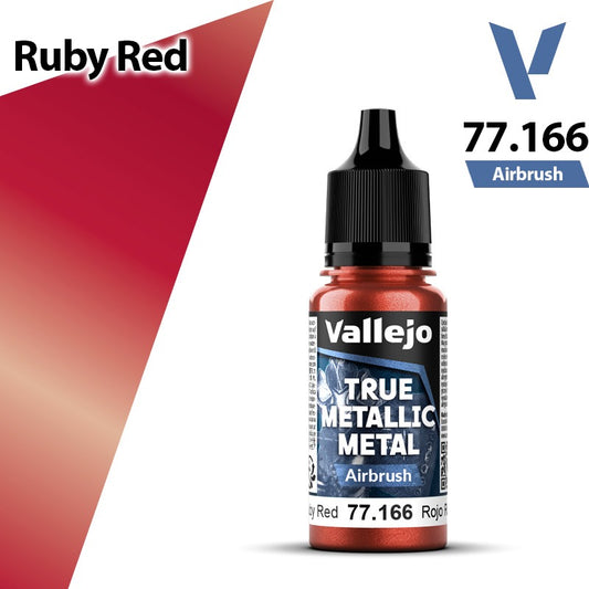 Vallejo TMM: Airbrush - Ruby Red (77166)