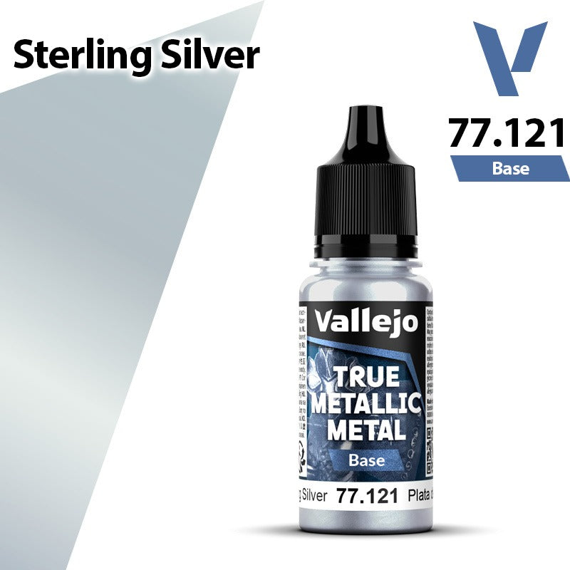 Vallejo TMM: Base - Sterling Silver (77121)