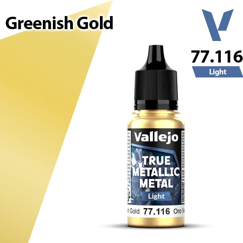Vallejo TMM: Light - Greenish Gold (77116)