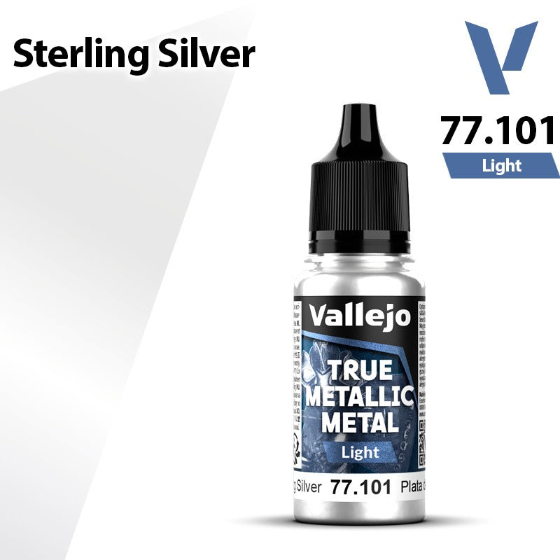 Vallejo TMM: Light - Sterling Silver (77101)