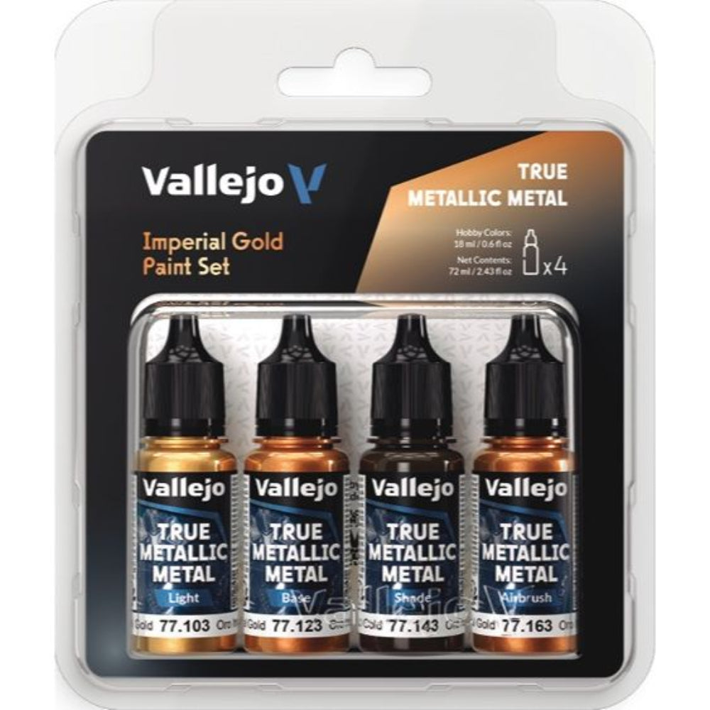 Vallejo True Metallics -Imperial Gold Paint Set - Val77252
