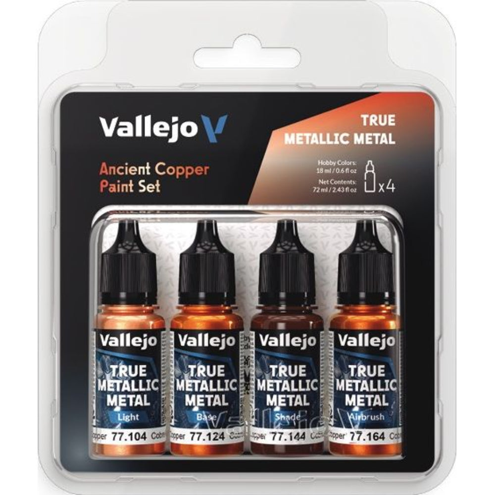 Vallejo True Metallics - Ancient Copper Paint Set - Val77253