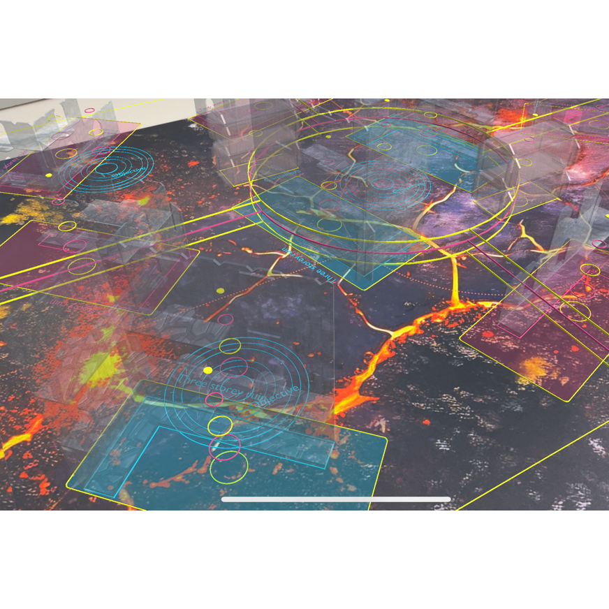 Abyss Game Mat - Volcanic (Augmented Reality Layout)