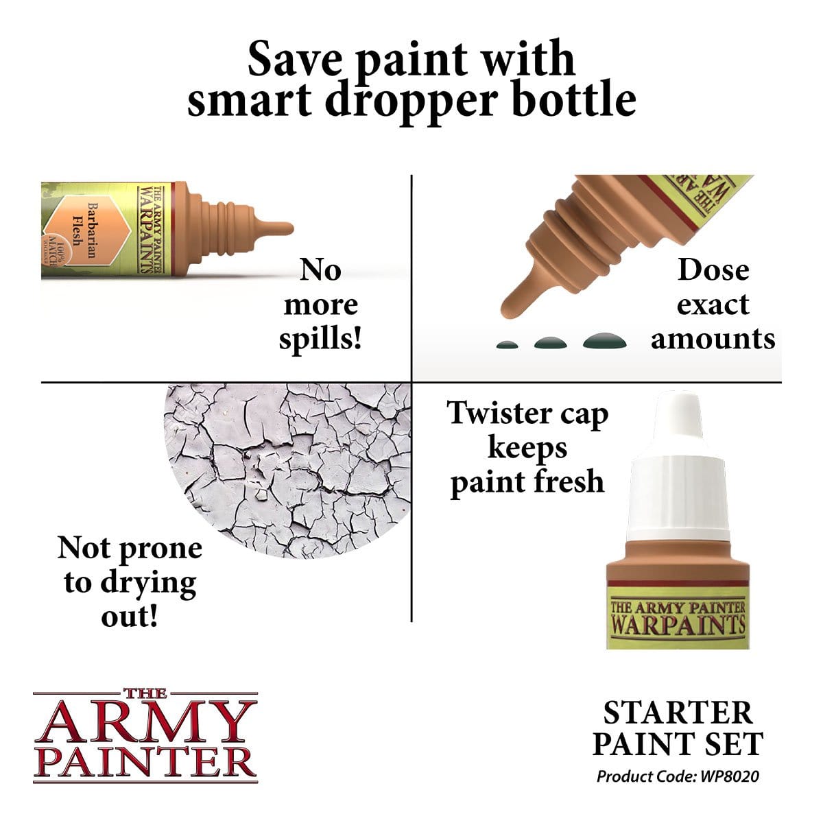Army Painter Wargames Hobby Starter Paint Set ( WP8020 )