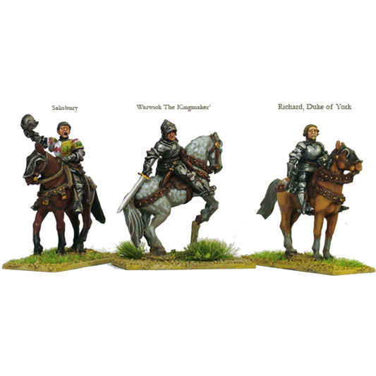 Mounted high command (Warwick “The Kingmaker”, Richard, Duke of York and Salisbury) (WR8)