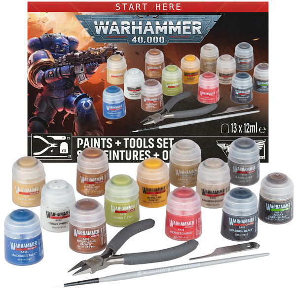 Warhammer 40,000 Paints + Tools Set (60-12)