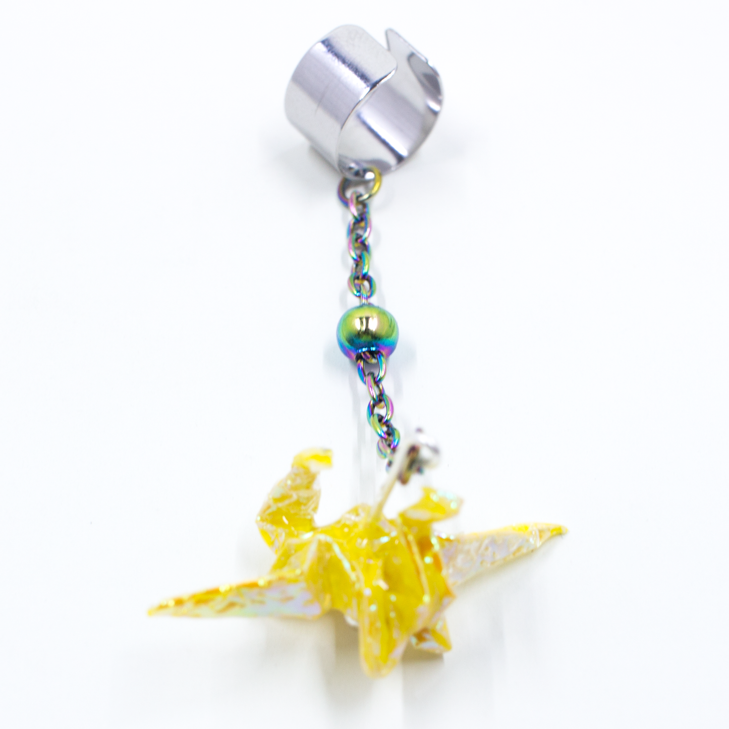 Blue Crystal Atelier - Origami Dragon Ear Cuff