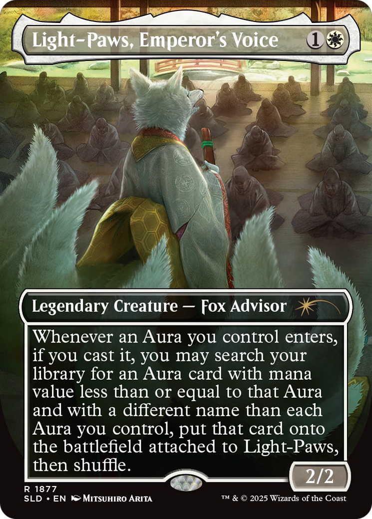 Light-Paws, Emperor's Voice (SLD-1877) - Secret Lair Drop (Borderless) Foil