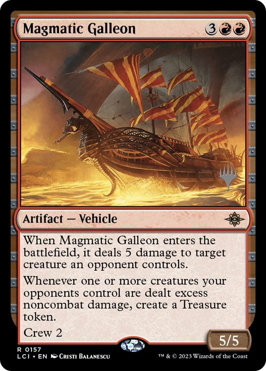 Magmatic Galleon (PPLCI-157) - The Lost Caverns of Ixalan Promos Foil