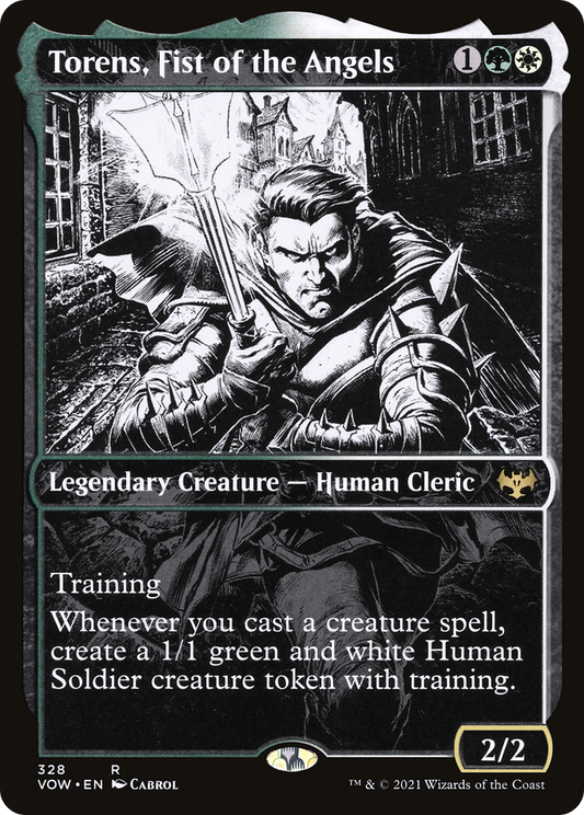 Torens, Fist of the Angels (VOW-328) - Innistrad: Crimson Vow: (Showcase) Foil