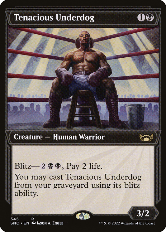 Tenacious Underdog (SNC-345) - Streets of New Capenna: (Showcase) Foil