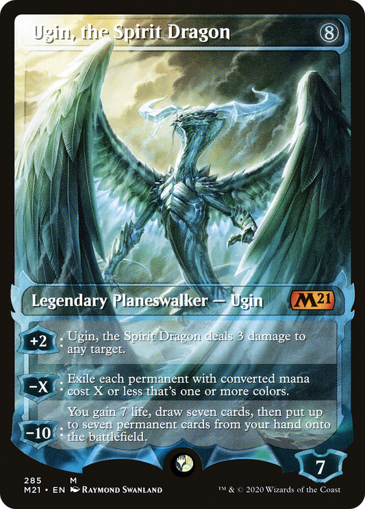 Ugin, the Spirit Dragon (M21-285) - Core Set 2021: (Showcase)