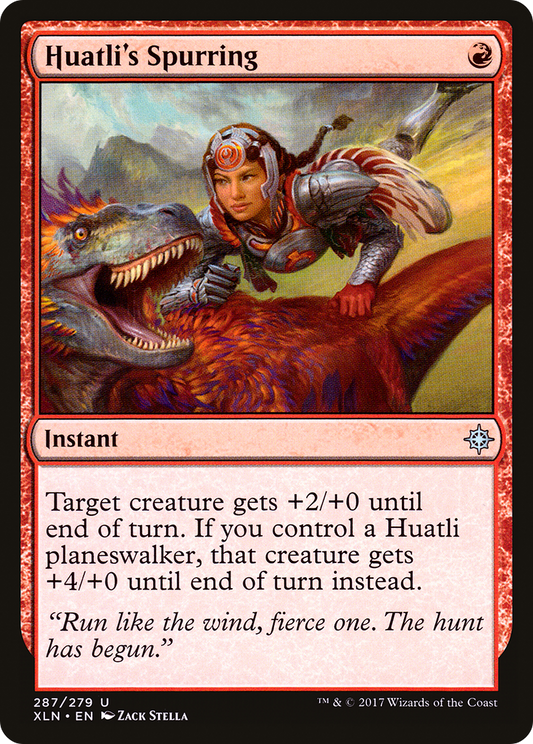Huatli's Spurring (XLN-287) - Ixalan