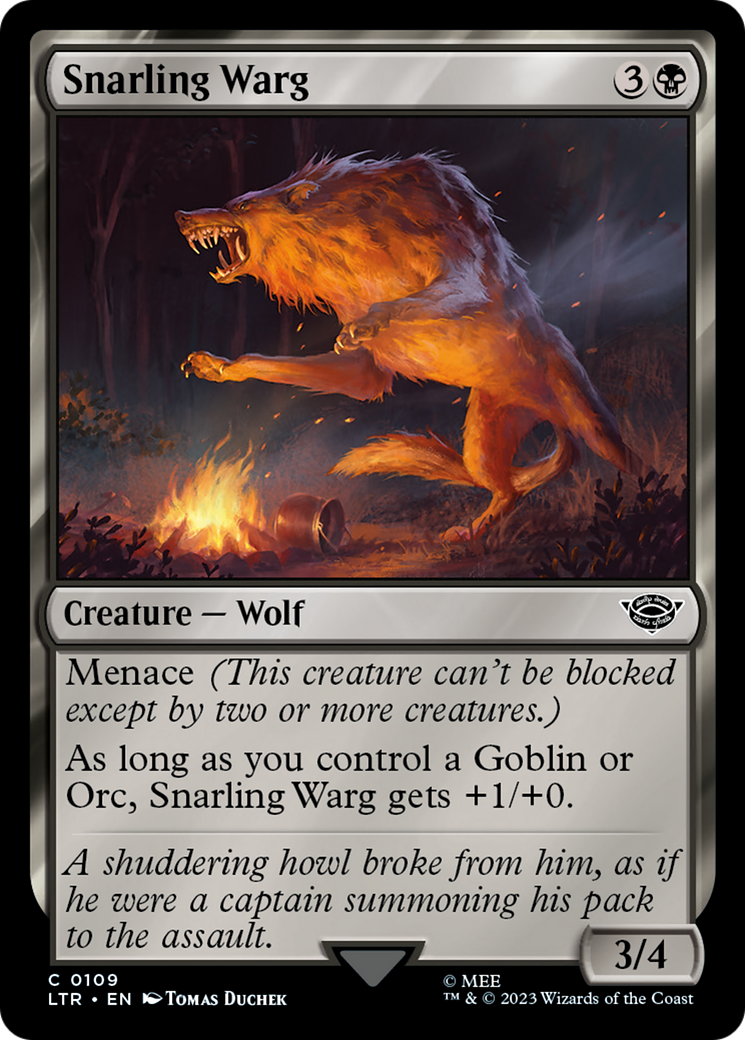 Snarling Warg [The Lord of the Rings: Tales of Middle-Earth]