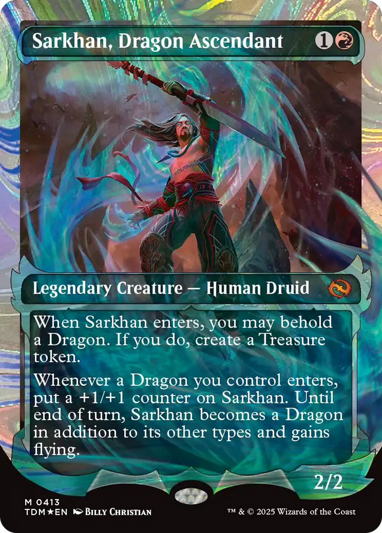 Sarkhan, Dragon Ascendant (0413) (Showcase Halo Foil) (Japanese) [Tarkir: Dragonstorm]