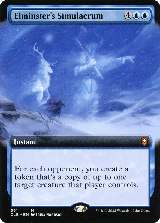Elminster's Simulacrum (Extended Art) [Commander Legends: Battle for Baldur's Gate]