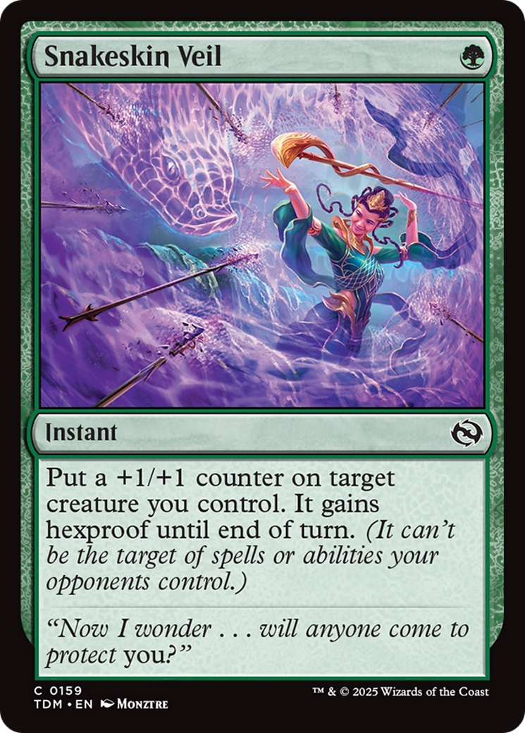 Snakeskin Veil (TDM-159) - Tarkir: Dragonstorm Foil