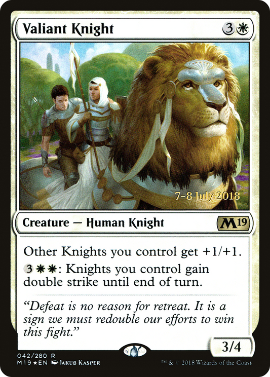 Valiant Knight  [Core Set 2019 Prerelease Promos]