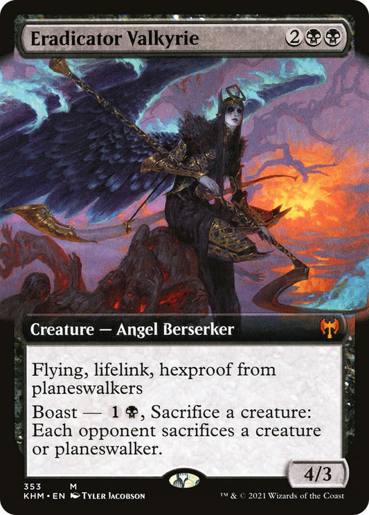 Eradicator Valkyrie (KHM-353) - Kaldheim: (Extended Art)
