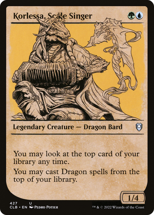 Korlessa, Scale Singer (Showcase) [Commander Legends: Battle for Baldur's Gate]