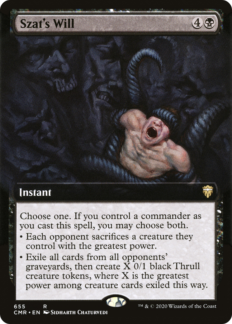 Szat's Will (CMR-655) - Commander Legends: (Extended Art)