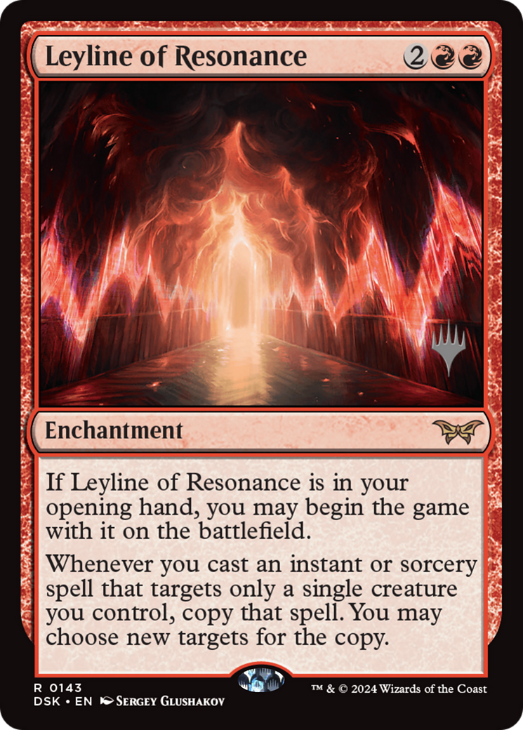 Leyline of Resonance (Promo Pack) [Duskmourn: House of Horror Promos]