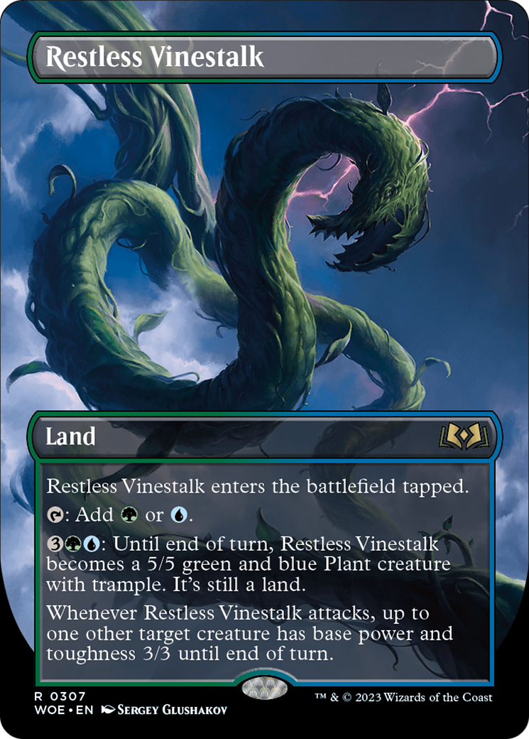 Restless Vinestalk (Borderless) [Wilds of Eldraine]