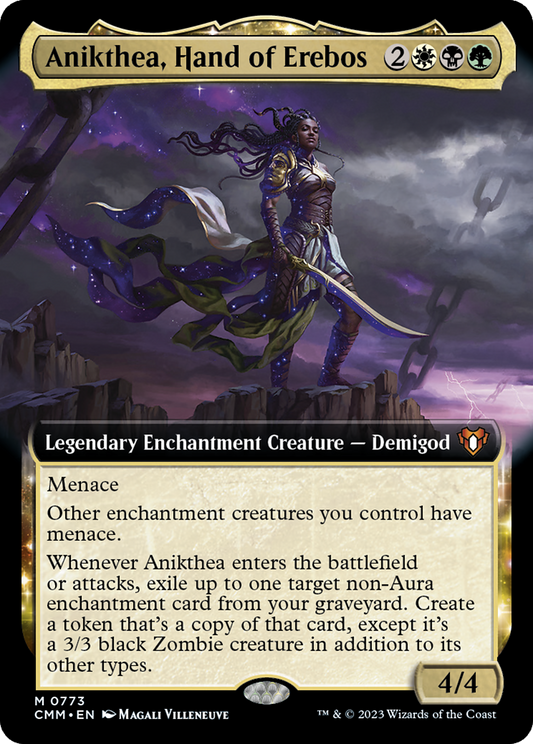 Anikthea, Hand of Erebos (CMM-773) - Commander Masters: (Extended Art, enchantment) Foil