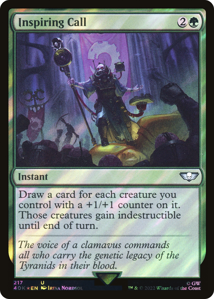 Inspiring Call (Surge Foil) [Universes Beyond: Warhammer 40,000]