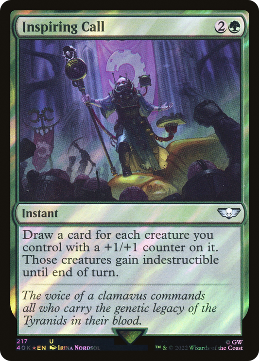 Inspiring Call (Surge Foil) [Universes Beyond: Warhammer 40,000]