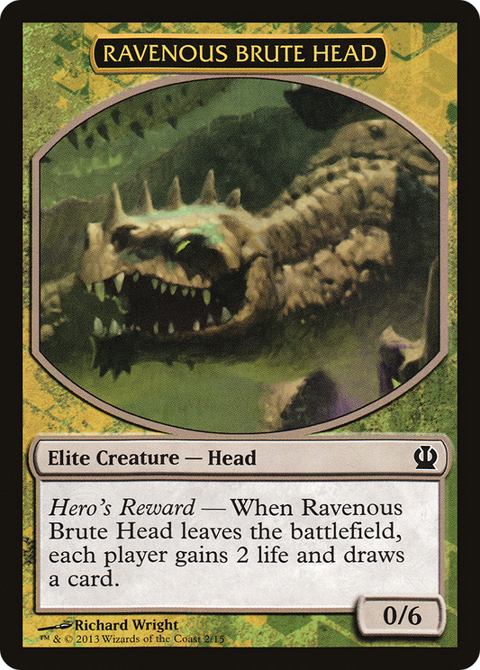 Ravenous Brute Head [Hero's Path Promos]