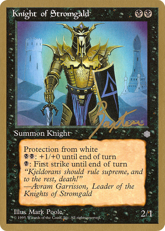 Knight of Stromgald (George Baxter) [Pro Tour Collector Set]