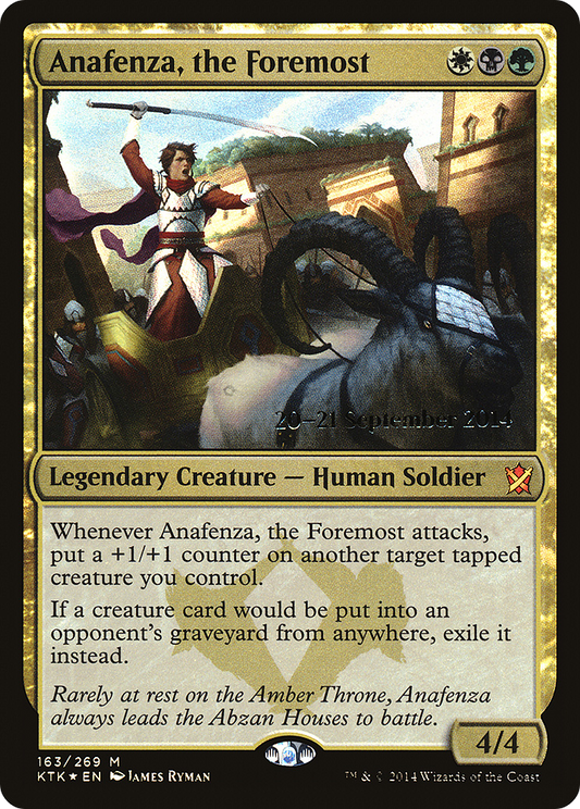 Anafenza, the Foremost  [Khans of Tarkir Prerelease Promos]