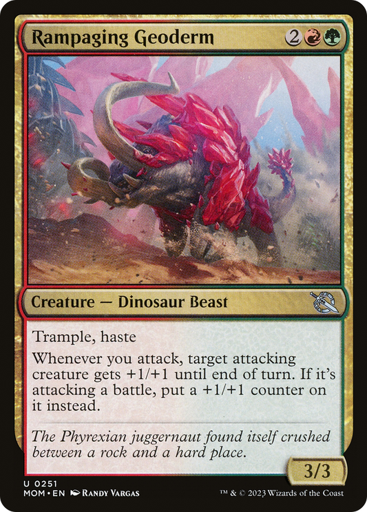 Rampaging Geoderm (MOM-251) - March of the Machine Foil