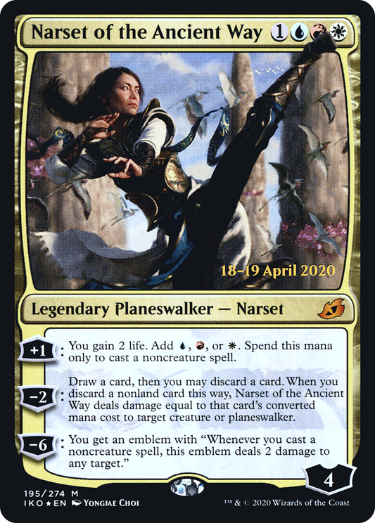 Narset of the Ancient Way  [Ikoria: Lair of Behemoths Prerelease Promos]