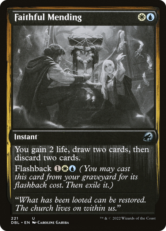 Faithful Mending (DBL-221) - Innistrad: Double Feature Foil