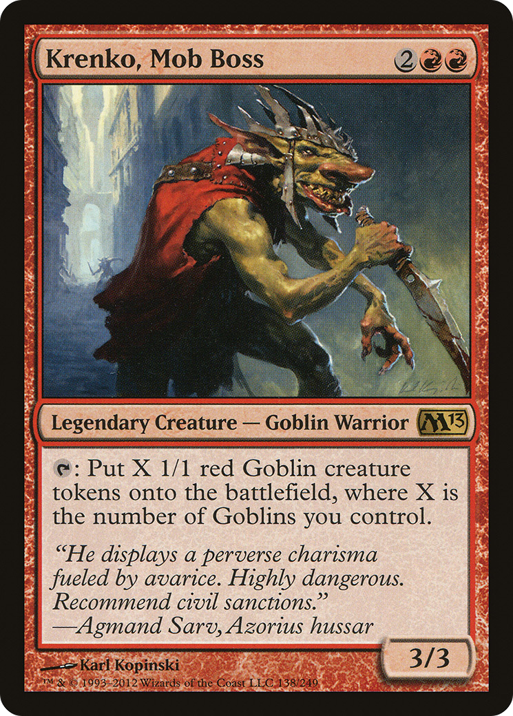 Krenko, Mob Boss (M13-138) - Magic 2013 Foil